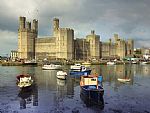 Caernarfon Castle and quay side