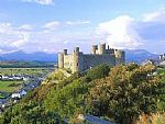 Harlech Castle and Snowdon