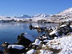 Snowdon from Llynau Mymbyr in winter