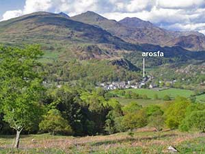 beddgelert and snowdon in snowdonia