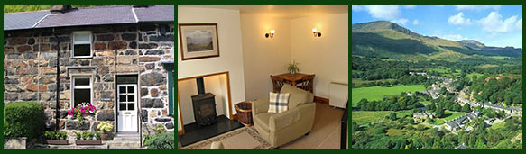 photos of holiday cottage and beddgelert